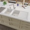 Alfi Brand White 46" Dbl Bowl Granite Composite Kitchen Sink W/ Drainboard AB4620DI-W - alternate 1
